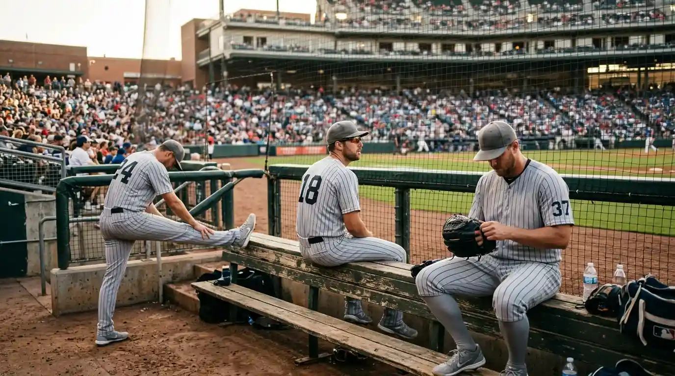 Relief питчъри на bullpen скамейка — структура на MLB бълпена