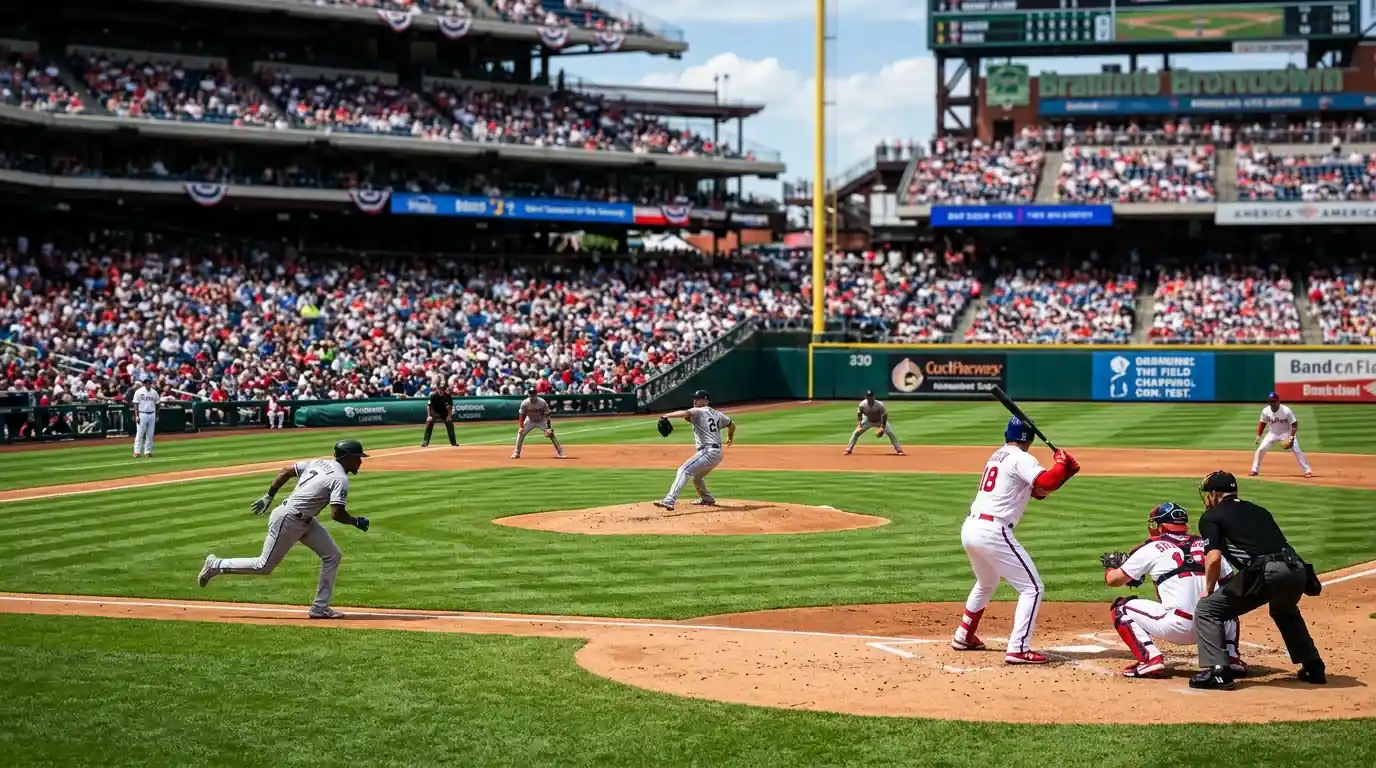 MLB мач с бързо темпо и кратка продължителност след въвеждане на pitch clock