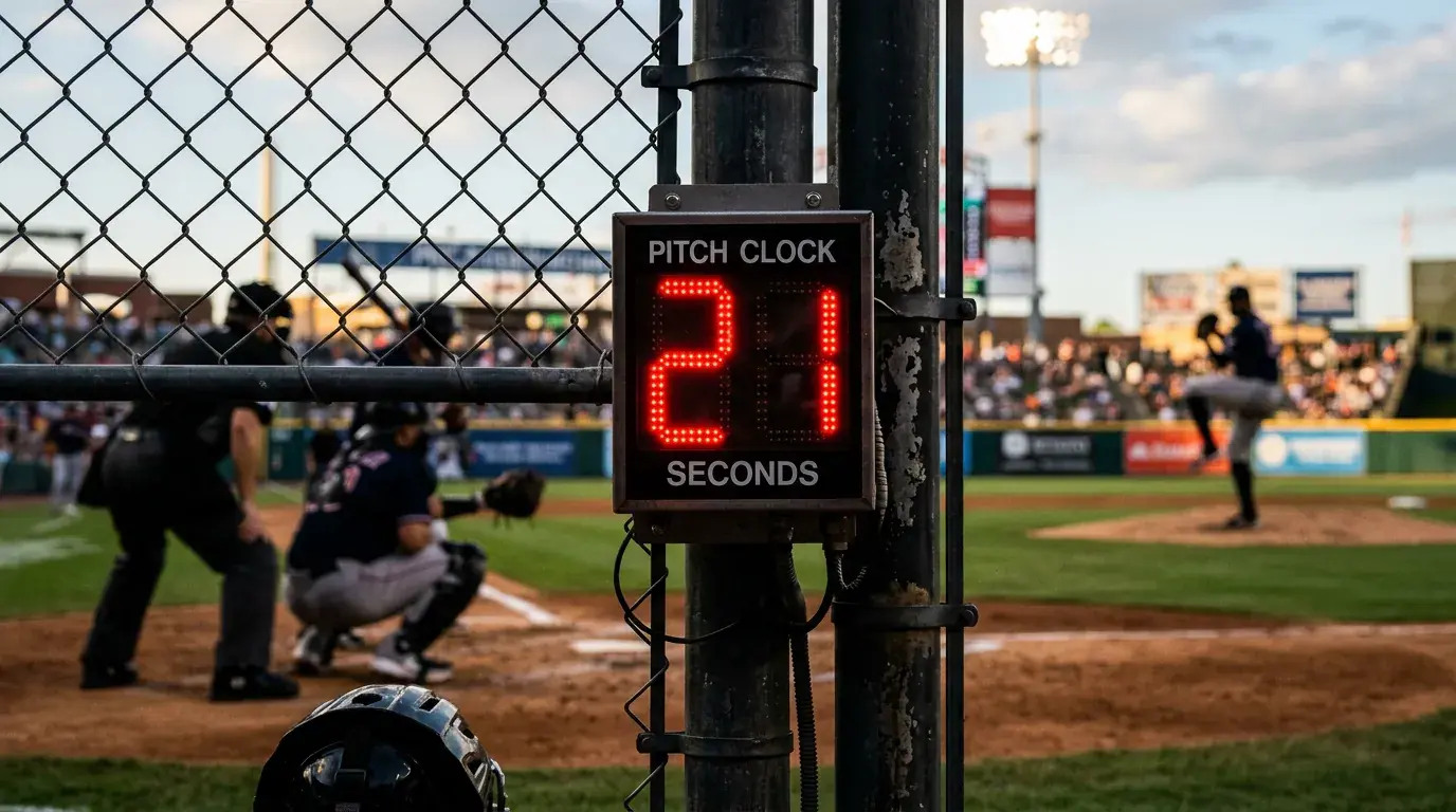 Pitch clock таймер на бейзбол стадион — правилото, което свали средното време на мач и промени тоталите